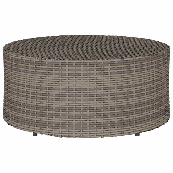 Ulkokahvipöytä Harmaa Ø 68 x 30 cm polyrottinki