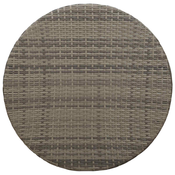 Ulkokahvipöytä Harmaa Ø 68 x 30 cm polyrottinki