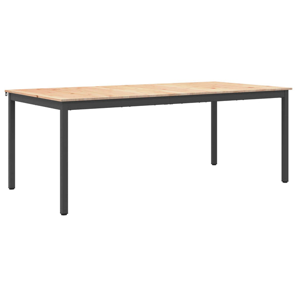 Ruokapöytä Luonnollinen 200 x 100 x 75 cm Massiivinen mänty
