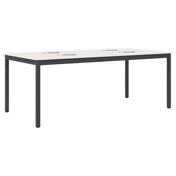 Ruokapöytä Valkoinen 200 x 100 x 75 cm Massiivinen mänty