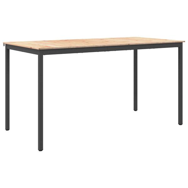 Baaripöytä 200 x 100 x 105 cm Massiivinen mänty Luonnollinen