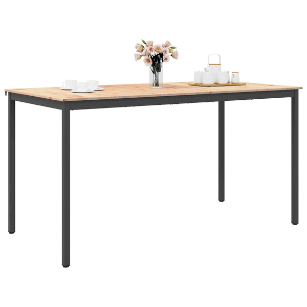 Baaripöytä 200 x 100 x 105 cm Massiivinen mänty Luonnollinen