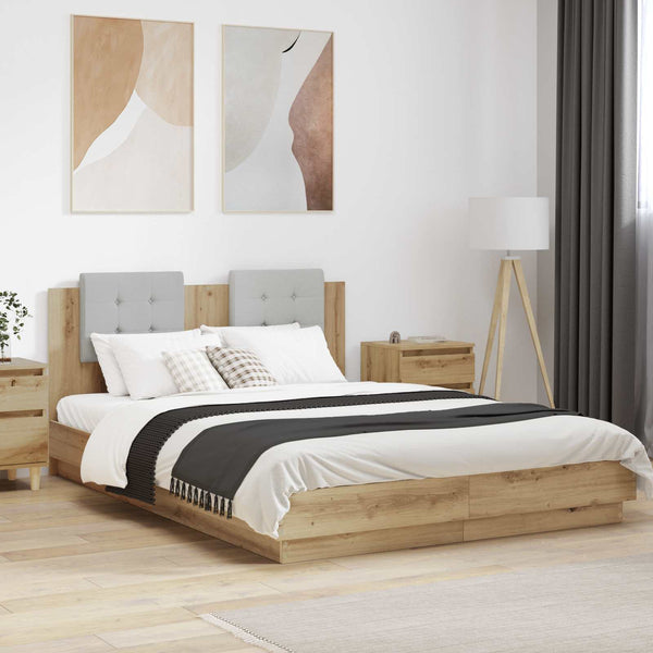 Sängyn runko päädyllä Artisan tammi 5FT King Size Tekninen puu