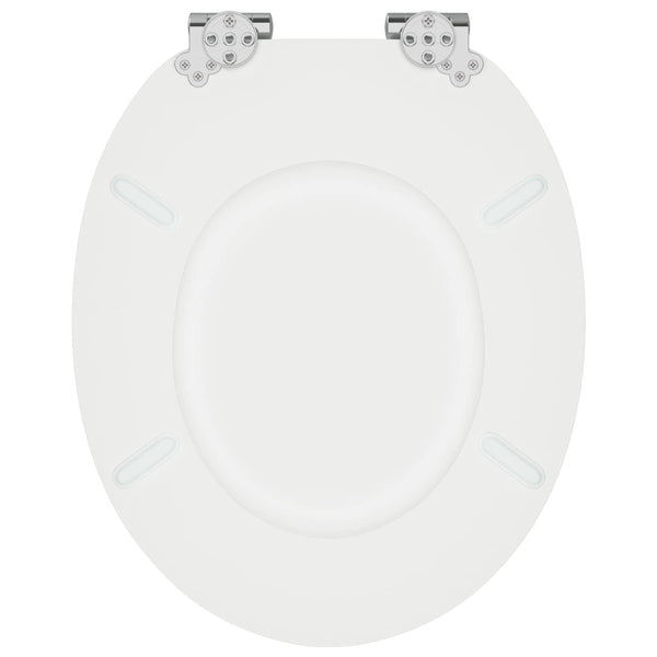 WC-istuin 2 pcs valkoinen 44 x 38 cm Tekninen puu