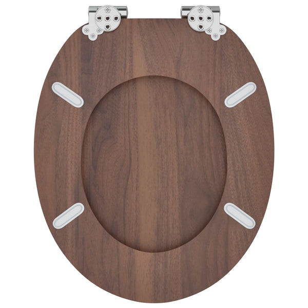 WC-istuin 2 pcs Ruskea 44 x 38 cm Tekninen puu