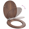 WC-istuin 2 pcs Ruskea 44 x 38 cm Tekninen puu