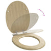 WC-istuin 2 pcs Vaalean bambun väri 44 x 38 cm Tekninen puu