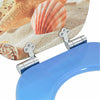 WC-istuin 2 pcs Meren simpukka 44 x 38 cm Tekninen puu