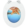 WC-istuin 2 pcs Meren simpukka 44 x 38 cm Tekninen puu