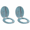 WC-istuin 2 pcs Sininen 44 x 38 cm Tekninen puu