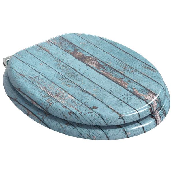 WC-istuin 2 pcs Sininen 44 x 38 cm Tekninen puu
