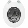 WC-istuin 2 pcs Harmaa 44 x 38 cm Tekninen puu