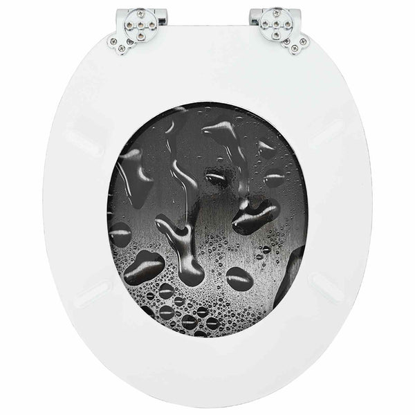 WC-istuin 2 pcs Harmaa 44 x 38 cm Tekninen puu