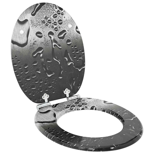 WC-istuin 2 pcs Harmaa 44 x 38 cm Tekninen puu