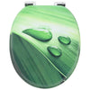 WC-istuin 2 pcs Vihreä pisara 44 x 38 cm Tekninen puu