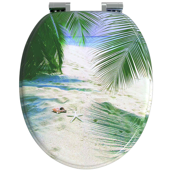 WC-istuin 2 pcs Vihreä 44 x 38 cm Tekninen puu