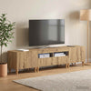 3-osainen LED-TV-kaappi Artisaanitammi Tekninen puu