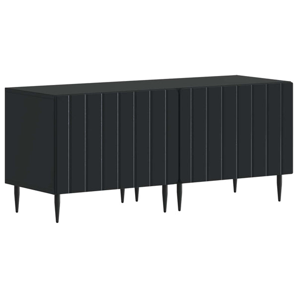 5 osan LED TV-kaappi Musta Tekninen puu