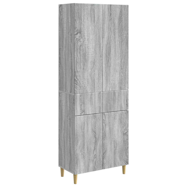 Kaappisarja 2 kpl Harmaa Sonoma Tekninen puu
