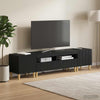 5 osan LED TV-kaappi ARNHEM Musta Tekninen puu