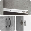Kaappisarja 2 kpl 66 x 34,5 x 90 cm Tekninen puu Betoninharmaa