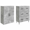 Kaappisarja 2 kpl 66 x 34,5 x 90 cm Tekninen puu Betoninharmaa