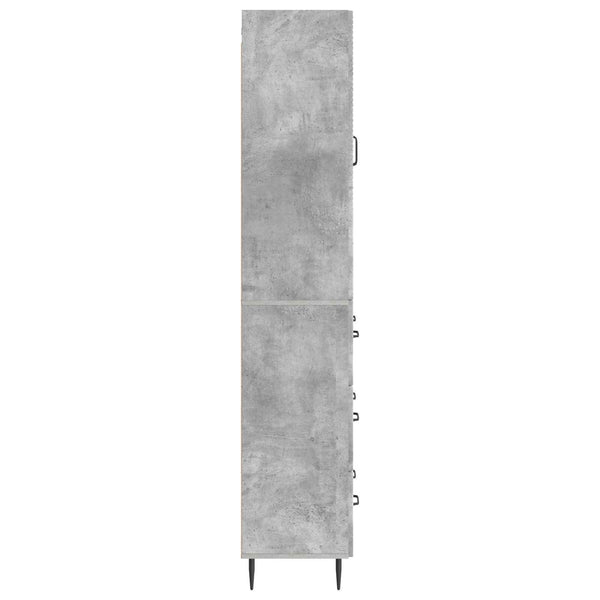 Kaappisarja 2 kpl 66 x 34,5 x 90 cm Tekninen puu Betoninharmaa