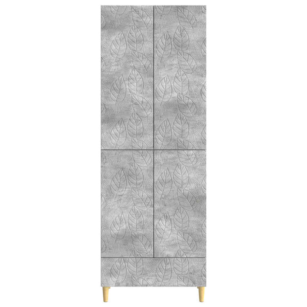 Kaappisarja 2 kpl Betoninharmaa Tekninen puu
