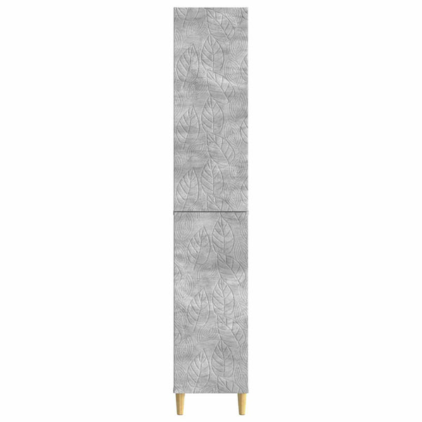 Kaappisarja 2 kpl Betoninharmaa Tekninen puu
