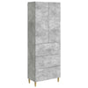Kaappisarja 2 kpl 66 x 34,5 x 90 cm Tekninen puu Betoninharmaa