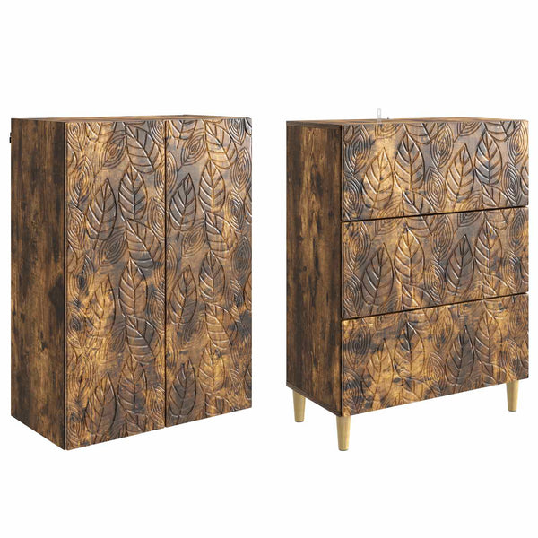 Kaappisarja 2 kpl 66 x 34,5 x 90 cm Tekninen puu Savutammi