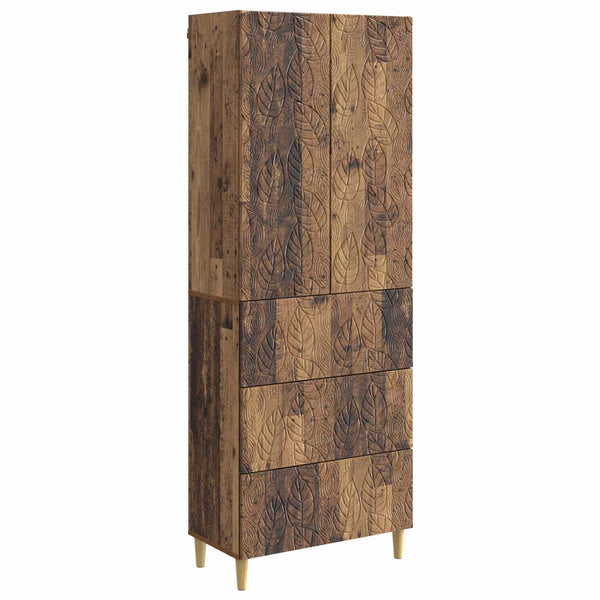 Kaappisarja 2 kpl 66 x 34,5 x 90 cm Tekninen puu Vanha puu