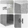 Kaappisarja 2 kpl 33 x 34,5 x 90 cm Tekninen puu Betoninharmaa