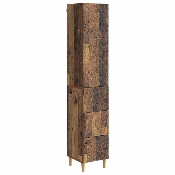 Kaappisarja 2 kpl 33 x 34,5 x 90 cm Tekninen puu Vanha puu