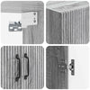 Kaappisarja 2 kpl Harmaa Sonoma Tekninen puu