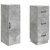 Kaappisarja 2 kpl 33 x 34,5 x 87 cm Tekninen puu Betoninharmaa