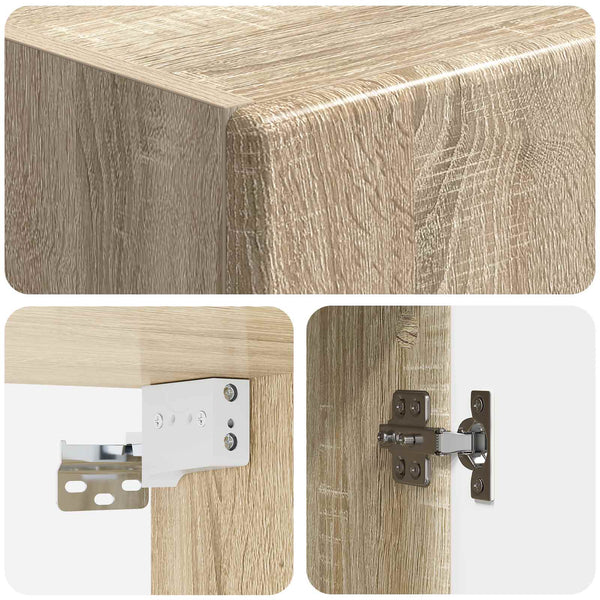 Kaappisarja 2 kpl Sonoma-tammi Tekninen puu