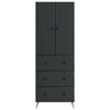 Kaappisarja 2 kpl 66 x 34,5 x 90 cm Tekninen puu Musta