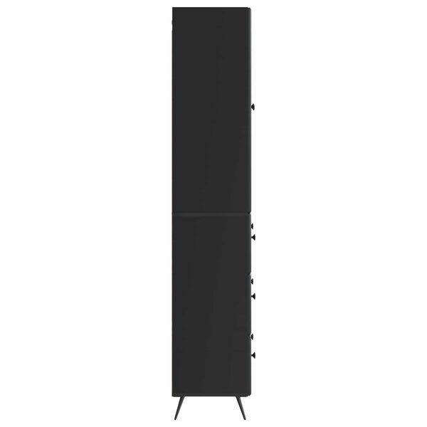 Kaappisarja 2 kpl 66 x 34,5 x 90 cm Tekninen puu Musta