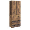 Kaappisarja 2 kpl 66 x 34,5 x 90 cm Tekninen puu Vanha puu