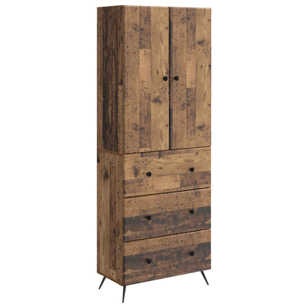 Kaappisarja 2 kpl 66 x 34,5 x 90 cm Tekninen puu Vanha puu