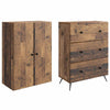 Kaappisarja 2 kpl 66 x 34,5 x 90 cm Tekninen puu Vanha puu