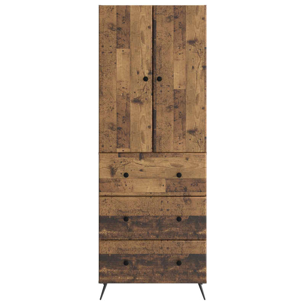 Kaappisarja 2 kpl 66 x 34,5 x 90 cm Tekninen puu Vanha puu