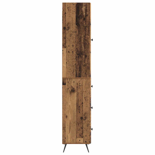 Kaappisarja 2 kpl 34,5 x 34,5 x 90 cm Tekninen puu Vanha puu