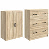 Kaappisarja 2 kpl 66 x 34,5 x 87 cm Tekninen puu Sonoma-tammi