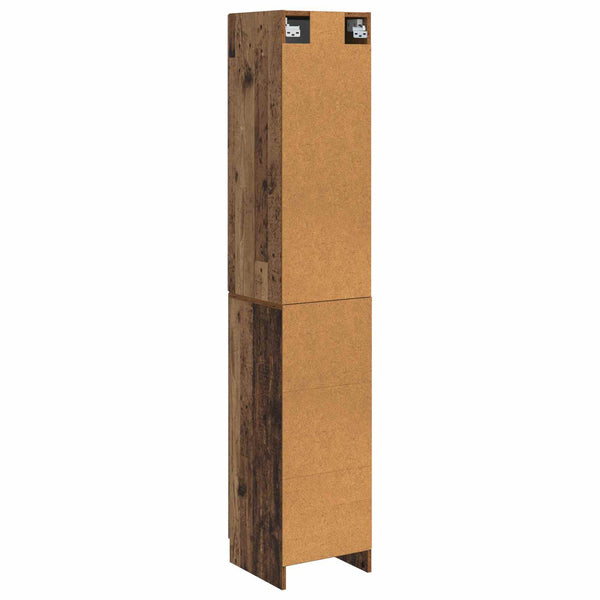 Kaappisarja 2 kpl 33 x 34,5 x 87 cm Tekninen puu Vanha puu