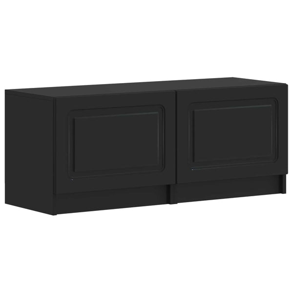 5 osan LED TV-kaappi Musta Tekninen puu