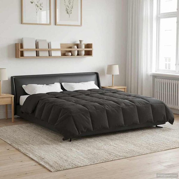 Koko Vuoden Peitto 200 x 220 cm 4 vuodenaikaa Antrasiitti