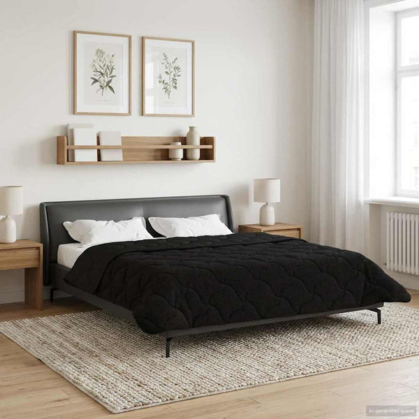 Kesäpeitto 200 x 220 cm Kesä Musta Hengittävä