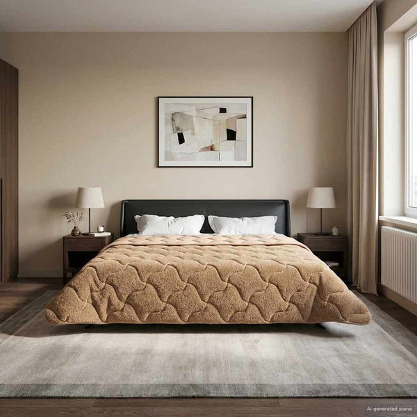 Kesäpeitto 200 x 220 cm Kesä Taupe Hengittävä
